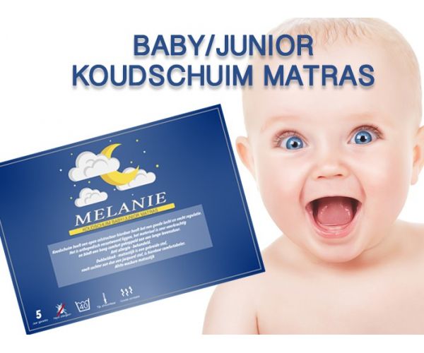 BESTE KOOP koudschuim baby/junior matras (hoogte 12 cm.)