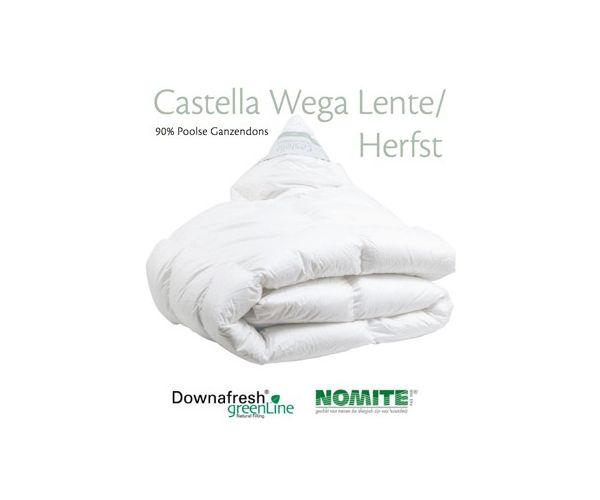 Dekbed Castella Wega lente / herfst 90% witte ganzendons 