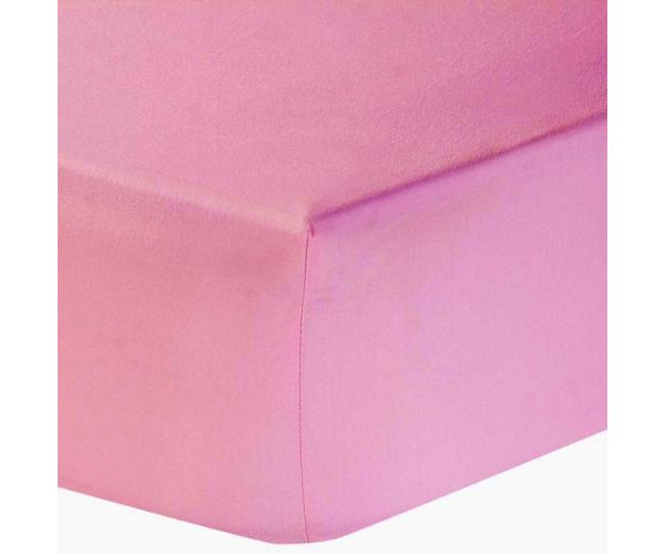 Singel Jersey hoeslaken 140 gsm roze